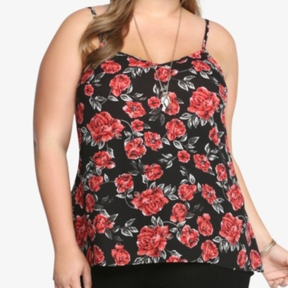 torrid Tops - NWOT Floral Hi-Lo Tank Top Size 4